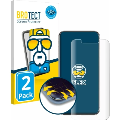 Afbeelding van BROTECT Screenprotector voor Apple iPhone Xs Max / 11 Pro Folie Beschermfolie transparant volledig dekking (2 Stuks)