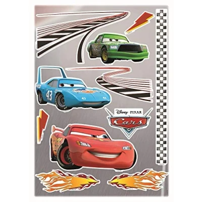 Afbeelding van Komar Wandfolie Cars 50x70 cm (breedte x hoogte), zelfklevende wandtattoo (set, 11 delig)