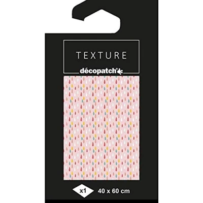 Afbeelding van décopatch TD784C 1 vel 40x60cm papier motief textuur, druppel goud