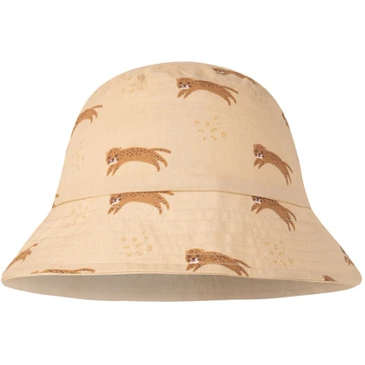 Afbeelding van Swim Essentials Bruin Luipaard UV Omkeerbaar Zonnehoedje 1 2 jaar