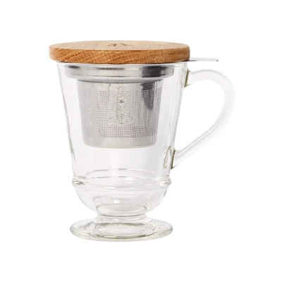 Afbeelding van La Rochère Bee theeglas met filter 27,5 cl Transparant