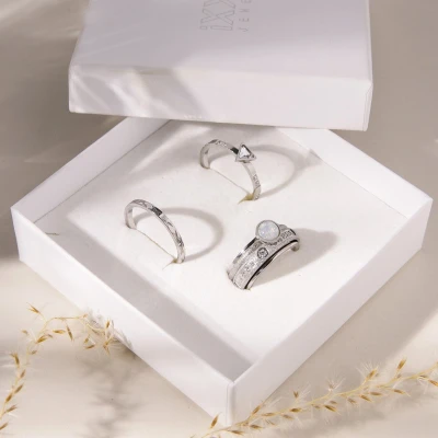 Afbeelding van iXXXi Jewelry Sterre Zilverkleurig Dames Sieraden geschenkset 17.5mm