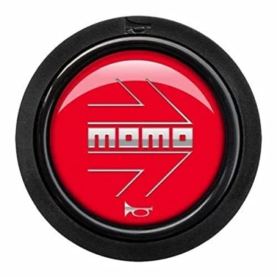 Afbeelding van Knop Momo SPHOARWREDCHF Stuur Zwart/Rood