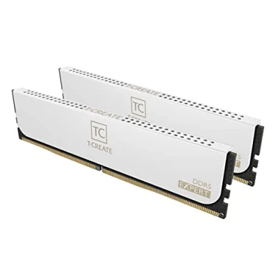 Afbeelding van TEAMGROUP T CREATE EXPERT Overklokken 10L DDR5 32GB Kit (2 x 16 GB) 6000 MHz (PC5 48000) CL30 Intel XMP 3.0 &amp; AMD EXPO Compatibel Desktop Geheugenmodule Ram Wit CTCWD532G6000HC30DC01
