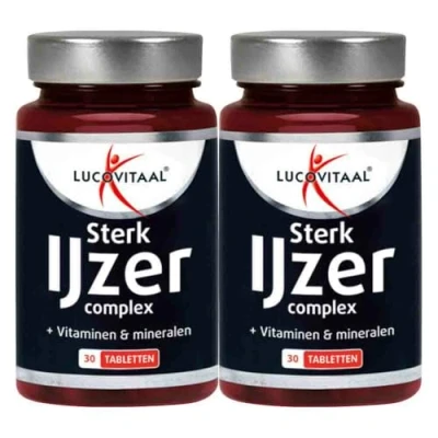 Afbeelding van 2+2 gratis: 2x Lucovitaal Sterk IJzer Complex 30 tabletten