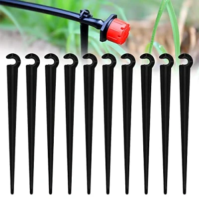 Afbeelding van Pinsheng 100 stuks Micro Drip System buishouders, PE irrigatie druppelsteunen, tuinslang, grondankers, bevestigingsankers, druppelbuis, slanghouder voor 4/7 mm buis