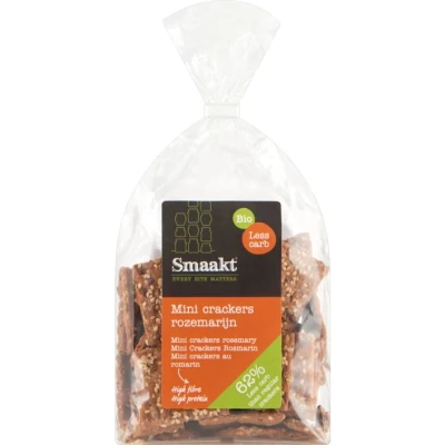 Afbeelding van Smaakt Less Carb Minicrackers Rozemarijn 200GR