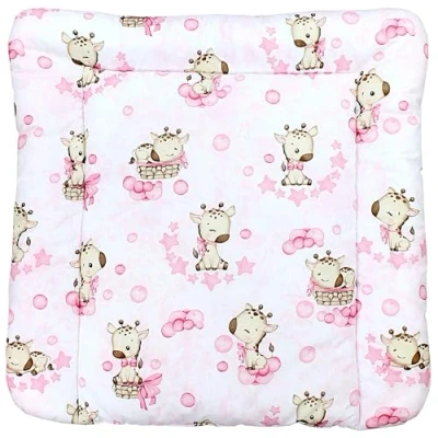 Afbeelding van TupTam Baby Aankleedkussen met Patronen, Giraffe/roze, 70 x 60 cm