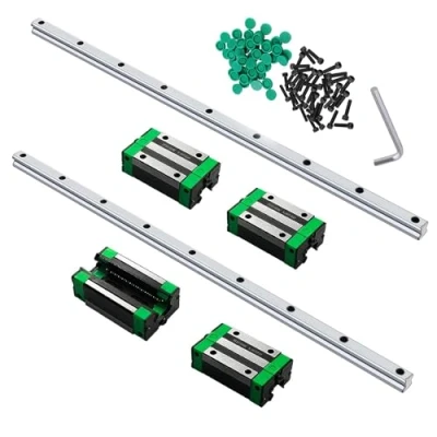 Afbeelding van CNCMANS HGR20 lineaire geleiding, HGR20, 1700 mm, geleiderail, 4 stuks hoge precisie HGH20CA lagers, lagerblok, CNC onderdelen voor 3D printer (lineaire geleiding 2