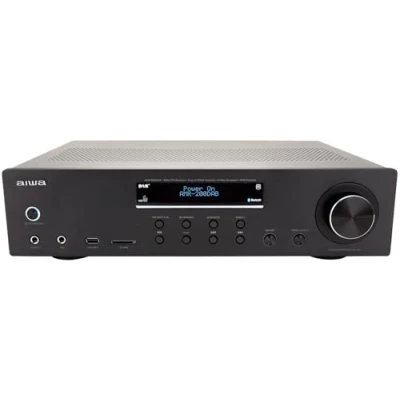 Afbeelding van Aiwa AMR 200DAB/BK versterker, AV Dab+ Receiver met Bluetooth 5.0, 200 W, USB aansluiting, SD kaartlezer, kleur: zwart