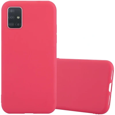 Afbeelding van Cadorabo Hoesje geschikt voor Samsung Galaxy A72 4G / 5G in CANDY ROOD Beschermhoes TPU silicone Case Cover
