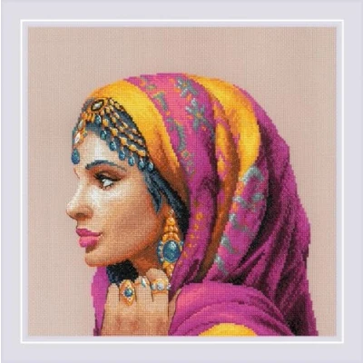 Afbeelding van RIOLIS Amazing Women. Midden Oosten 2248, kruissteek kits 11¾&quot;x11¾, voor beginners en gevorderden, volwassenen, getelde steken kits, borduurkit
