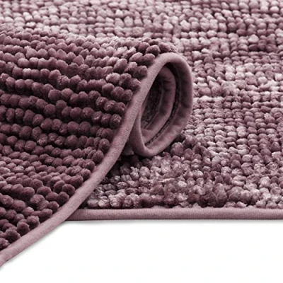 Afbeelding van RESTILO Badmat 50 x 70 cm Extra Zacht en Waterabsorberend Badkamertapijt Antislip Badkleed Druif Bati