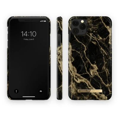 Afbeelding van Ideal Of Sweden Iphone 11 Pro/xs/x Fashion Case Golden Smoke Marble