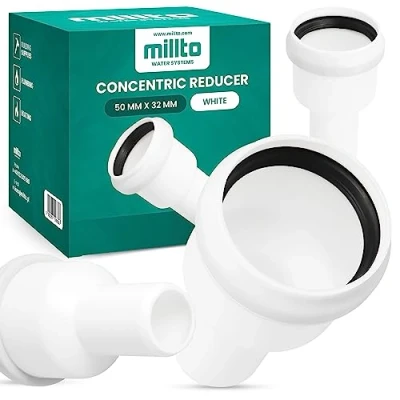 Afbeelding van Millto™ verloopstuk 50 x 32 mm voor uitlaatbuizen PP