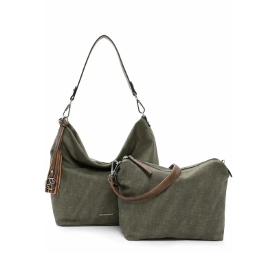 Afbeelding van Emily &amp; Noah Elke Handtas M olive/cognac Damestas