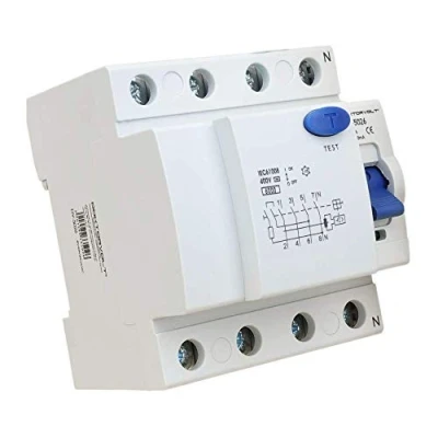 Afbeelding van Aardlekschakelaar 4P 40A 30mA type AC FI schakelaar RCCB RCD doktervolt 5026