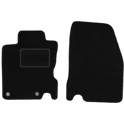 Afbeelding van Wielganizator Zwarte pasvorm voor autovloermatten, geschikt voor: Nissan Qashqai II J11 Crossover (2013 ) 2 delig velours automatten