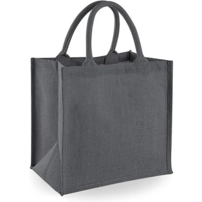 Afbeelding van Jute Midi Shopper (Grafiet Grijs)