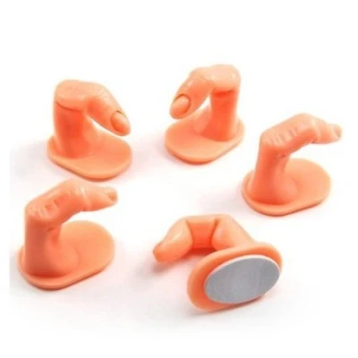 Afbeelding van Boolavard® TM Modelleer en oefenvingers, 5 stuks, voor kunstnagels, nageldesign, oefenvinger, training, praktijk, display, vingernagels, acryl