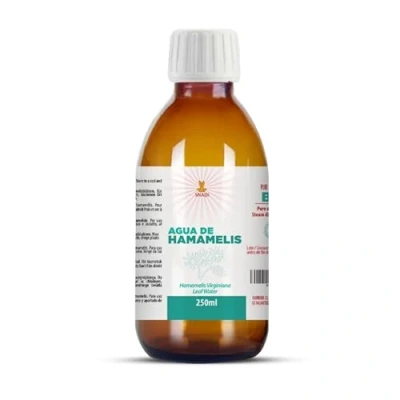 Afbeelding van BIO Hamameliswater 250 ml , werkt genezend, ontstekingsremmend en hydraterend, helpt bij de behandeling van spataderen aambeien, vermindert donkere kringen wallen