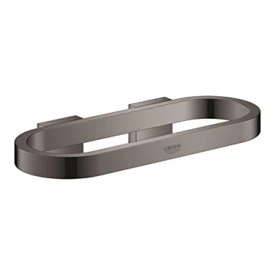 Afbeelding van Grohe selection handdoekring 200mm metaal hard graphite voor zeepschaal 41 036 en douchetray 037 41035a00