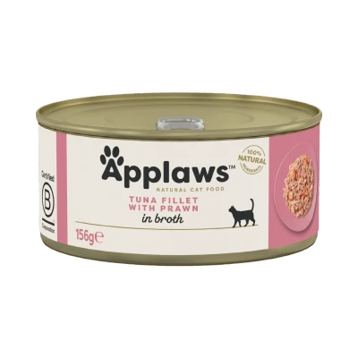 Afbeelding van Applaws natvoeding Tonijnfilet en garnaal 156 gr.