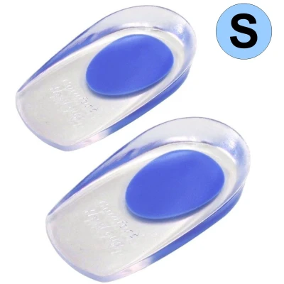 Afbeelding van Fako Bijoux® 3D Soft Gel Hielspoor Zooltjes Maat 35 39 Hielbeschermer Gelhak Hiel Inlegzool Cups Inlegzolen S Blauw
