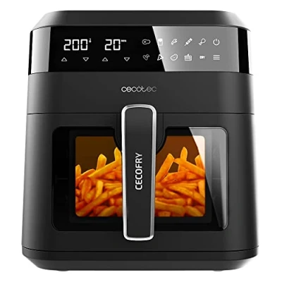 Afbeelding van Cecotec 04340 friteuse Enkel 6 l Vrijstaand 1300 W Heteluchtfriteuse Zwart