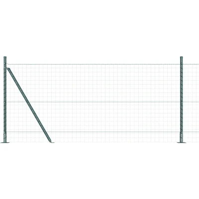 Afbeelding van vidaXL Heipalen Set van 52 Groen Gepoedercoat Staal 3,2 x 110 cm