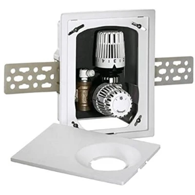 Afbeelding van Heimeier multibox k rtl wit inclusief montageplaat en thermostaatkop 9301 00 800
