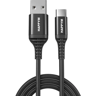 Afbeelding van USB C kabel voor Samsung EXTRA LANG 5M naar oplaadkabel datakabel zwart