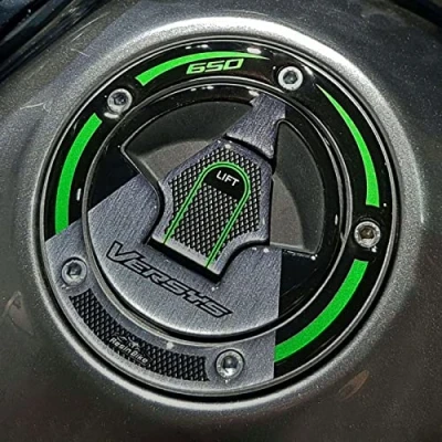 Afbeelding van Resin Bike Motorsticker Compatibel met Kawasaki Versys 650 2017 2020. Bescherming van de Tankdop Tegen Stoten en Krassen. 3D Hars Sticker Motor Gadgets