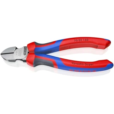 Afbeelding van Knipex Zijsnijtang zwart geatramenteerd, met meer componentengrepen 160 mm 70 02