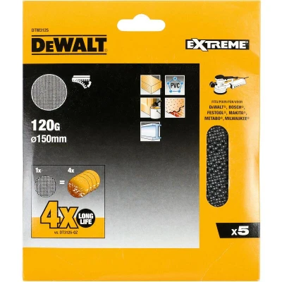 Afbeelding van DeWalt Accessoires Mesh schuurgaas ø150mm K120 DTM3125 QZ