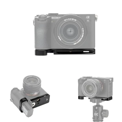 Afbeelding van JJC A7CII Camera Handgreep met verborgen AirTag Opbergvak voor SONY A7CR Camera, Vervangt GP X2 Grip Extension, Alpha 7CII ILCE 7CM2 Quick Release Plate L Beugel Houder