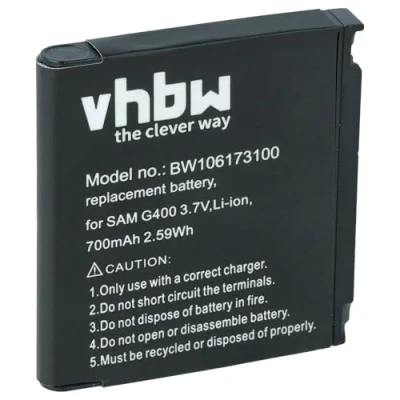 Afbeelding van vhbw Accu compatibel met Samsung SGH F330, G600 mobiele telefoon, smartphone, telefoon vervangt AB533640AU, AB533640AE (700mAh, 3.7V, Li Ion)
