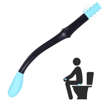 Afbeelding van Wc hulpmiddel, 39,9 cm, toiletpapierhulp, toilethulp voor het afvegen van de billen, lang bereik, comfortabel beperkte mobiliteit
