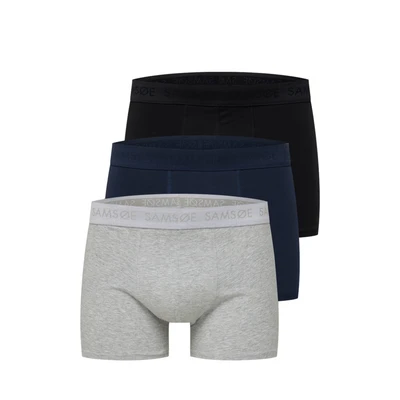 Afbeelding van Samsøe Trunk 3 PACK Onderbroeken, Heren, Maat: Small, Black/blue/grey melange