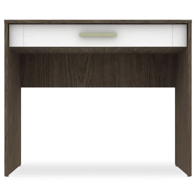 Afbeelding van Console 1 lade Tenessil Donker Eiken en Wit Menzzo