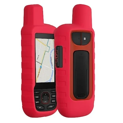 Afbeelding van kwmobile Hoesje geschikt voor Garmin GPSMAP 66i Beschermhoes handheld GPS Back cover in rood
