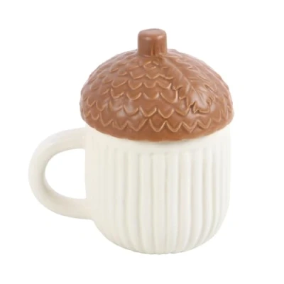 Afbeelding van Something Different Wholesale herfst vormige mok 12oz keramische beker voor koffie en thee, schattig oogstseizoen ontwerp, vaatwasmachinebestendig, cadeau Thanksgiving Halloween