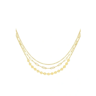 Afbeelding van &#039;Layers&#039;&#039; necklace Stainless steel 3 in 1!