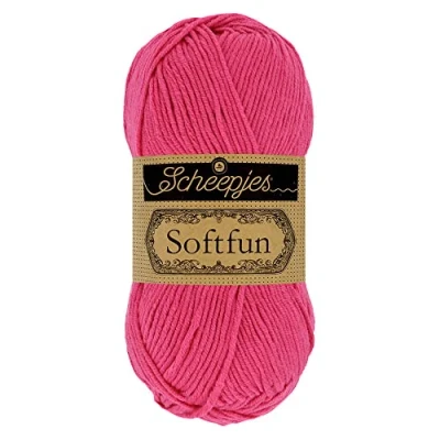 Afbeelding van Scheepjes Softfun 2495 Hot Pink Garen 10x50g