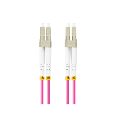 Afbeelding van Lanberg glasvezelkabel FO LULU MD41 0010 VT 1 m met LC/UPC en OM4 connectoren