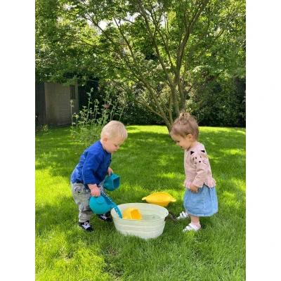 Afbeelding van Funkit world scrunch zandschep kogelvis pastel geel