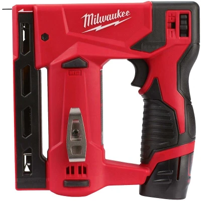 Afbeelding van Milwaukee M12 BST 202X subcompacte niettacker set (2x 2,0Ah accu) in HD Box