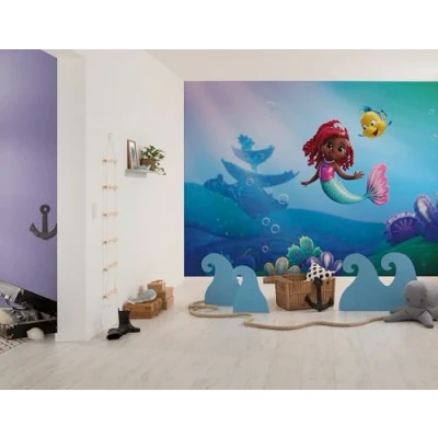 Afbeelding van Komar Kinderbehang Disney Ariel Junior Friends (1 stuk)