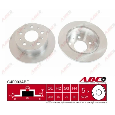 Afbeelding van ABE Remschijven C4F003ABE