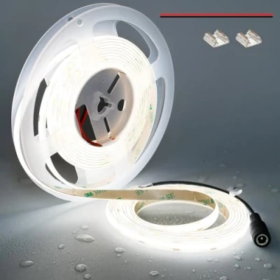 Afbeelding van TOPAI Ledstrip, 12 V, 5000 K, waterdicht IP65, daglicht voor buiten, CRI&gt;90, zeer helder, 4000 lm, zelfklevend, 480 leds/m, flexibel op maat te snijden, keuken en woonkamer